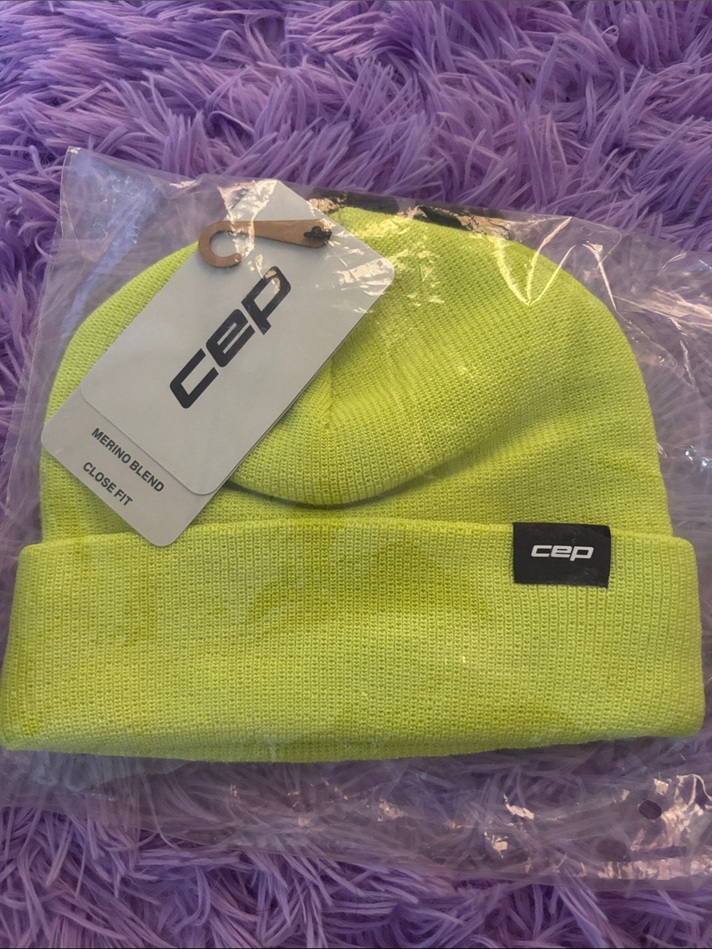CEP Neon Yellow Beanie Hat